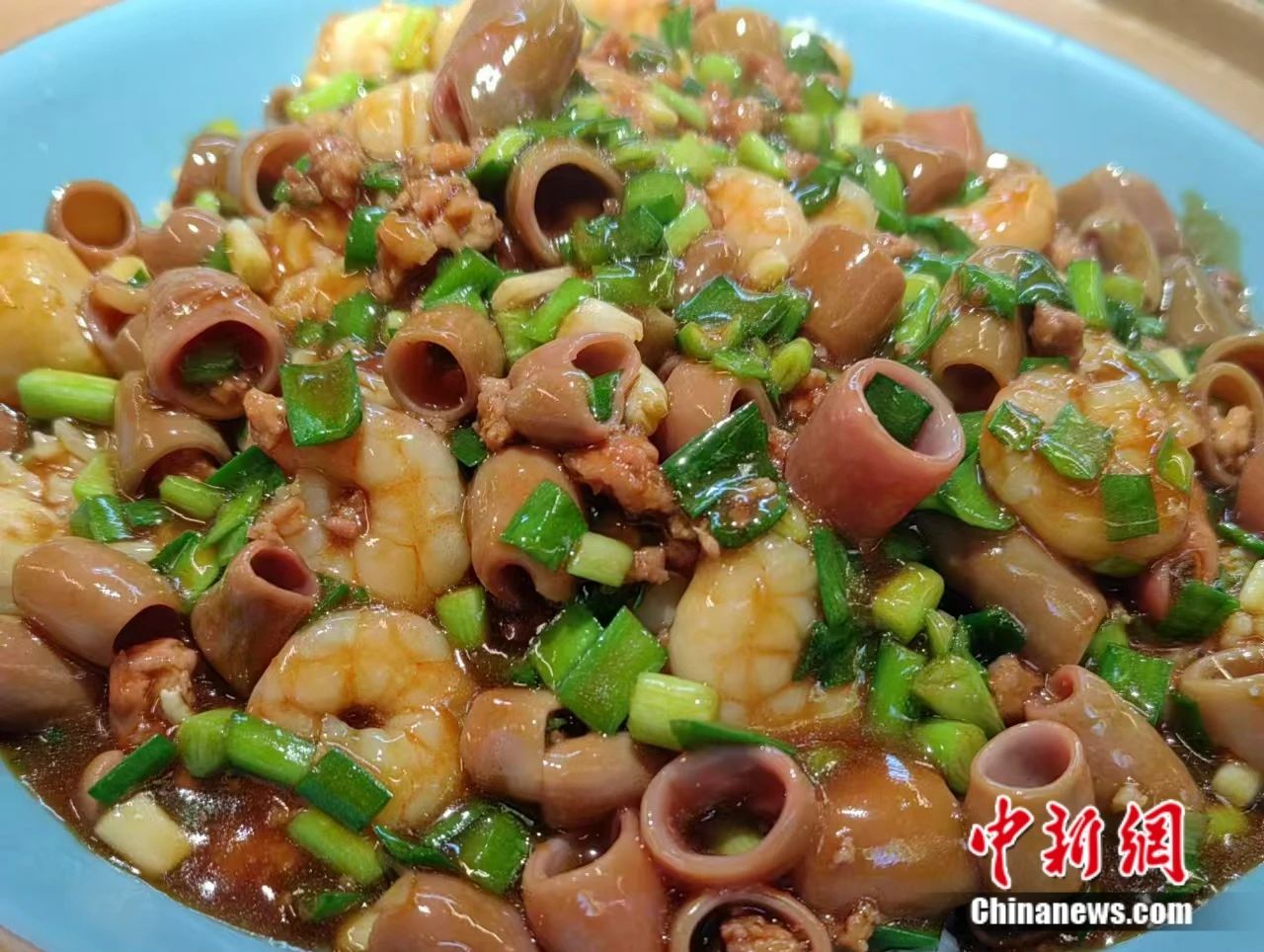 海腸撈飯，膠東年菜“新秀”