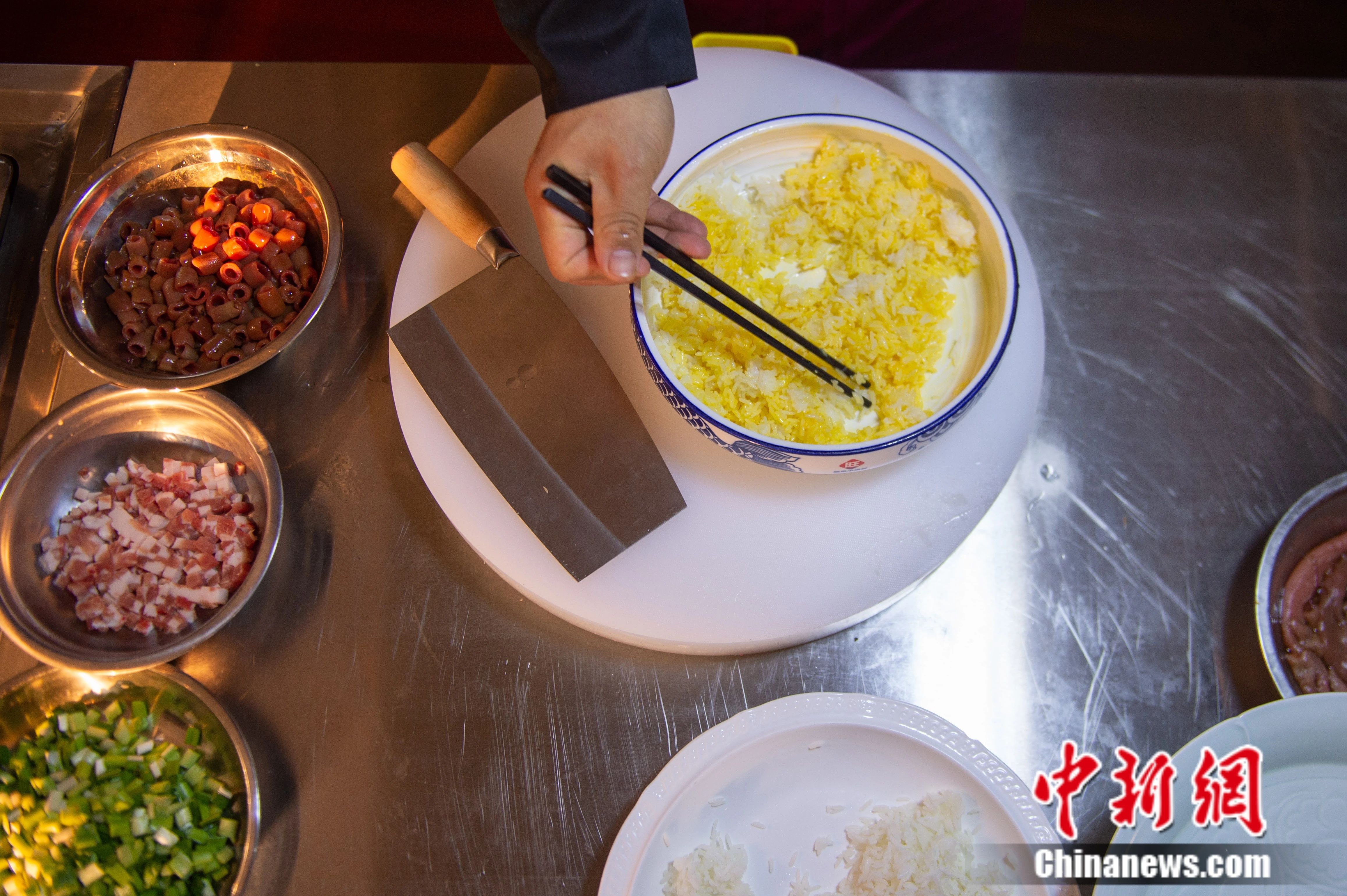海腸撈飯，膠東年菜“新秀”