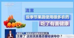 2024年食品安全與健康流言榜發(fā)布 這些都是真的嗎？真相來了