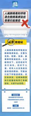 人偏肺病毒和呼吸道合胞病毒感染后容易引起重癥……是真是假？｜謠言終結(jié)站