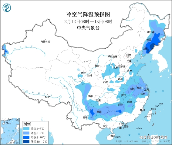冷空氣影響東部地區(qū) 長江中下游及以北地區(qū)風(fēng)力較大